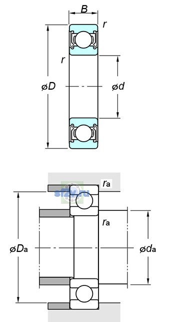 Фото подшипника 60/32 2RU