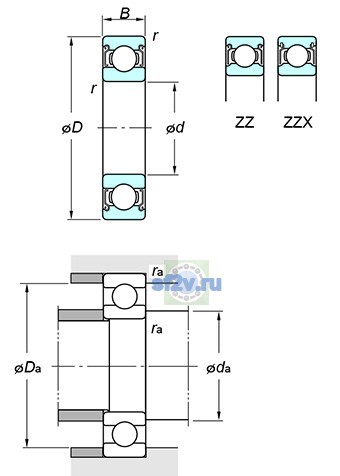 Фото подшипника 60/32 ZZ