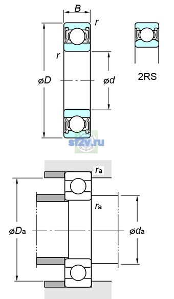 Фото подшипника 6207 2RS