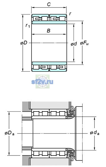 Фото подшипника 62FC42300