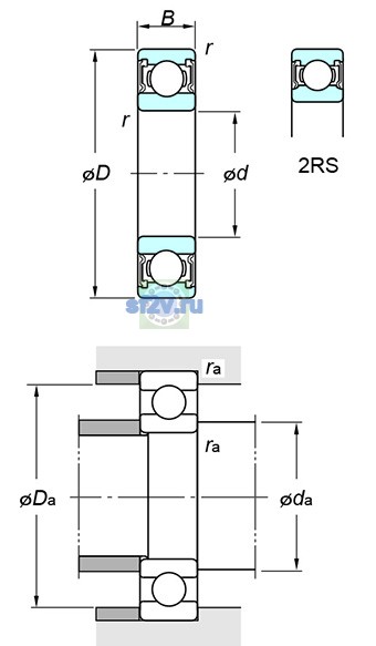 Фото подшипника 6310 2RS