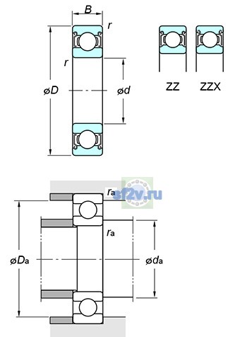 Фото подшипника 63/22 ZZ