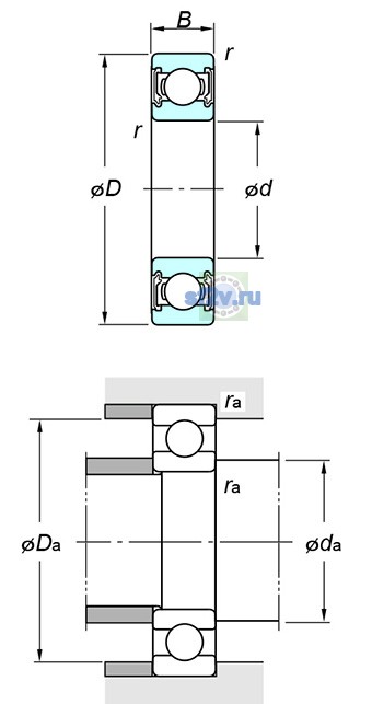 Фото подшипника 63/28 2RU