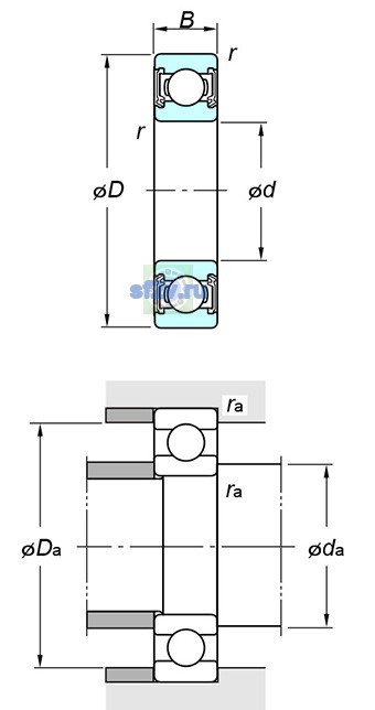 Фото подшипника 63/32 2RD