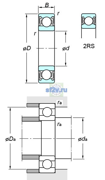 Фото подшипника 63/32 2RS