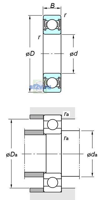 Фото подшипника 6703 2RU
