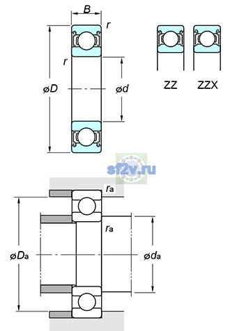 Фото подшипника 6703 ZZ