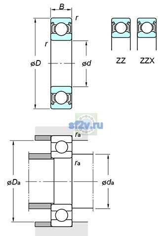 Фото подшипника 6706 ZZ
