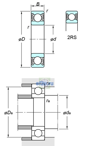 Фото подшипника 6803 2RS