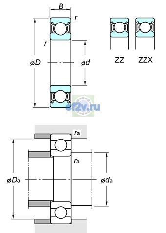 Фото подшипника 6803 ZZ