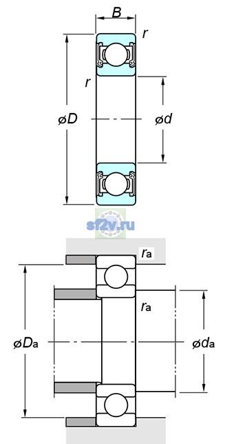 Фото подшипника 6811 2RD