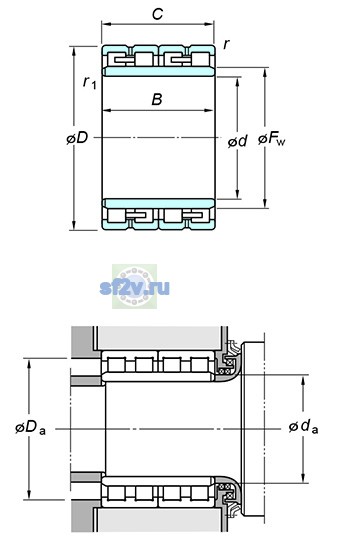Фото подшипника 68FC45250W