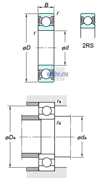 Фото подшипника 6900 2RS