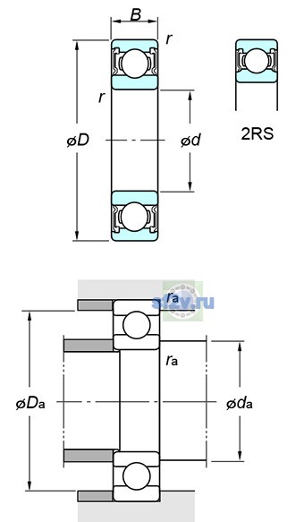 Фото подшипника 6901 2RS