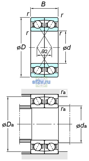 Фото подшипника 7001DF FY