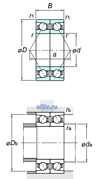 Фото подшипника 7002BDB FY