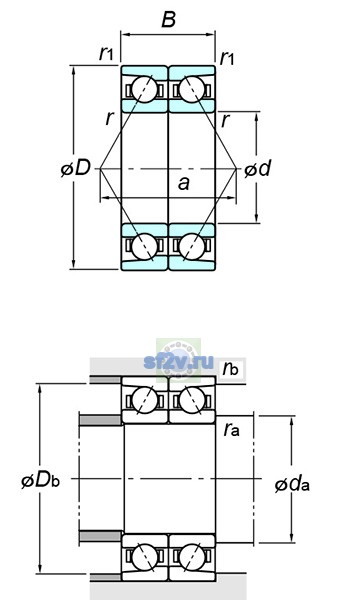 Фото подшипника 7002CDB FY