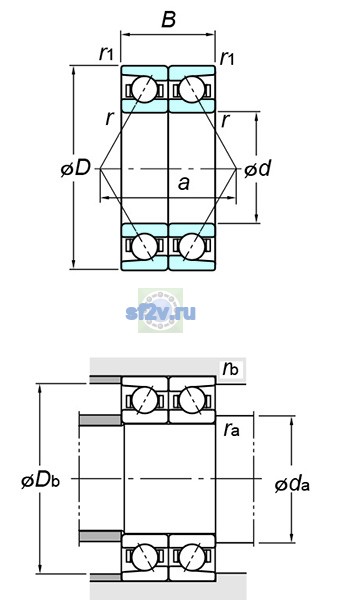 Фото подшипника 7003BDB FY