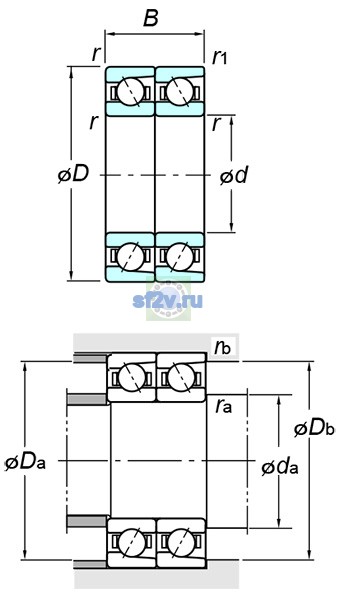 Фото подшипника 7004BDT FY
