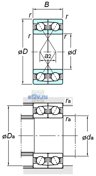 Фото подшипника 7004CDF FY