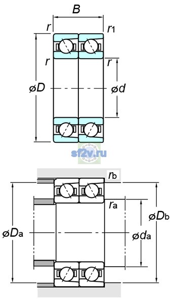 Фото подшипника 7006BDT FY