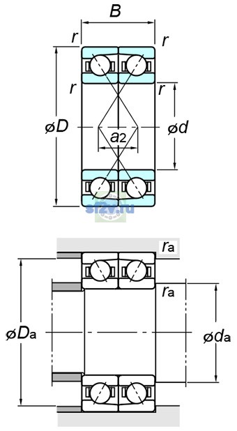Фото подшипника 7006CDF FY