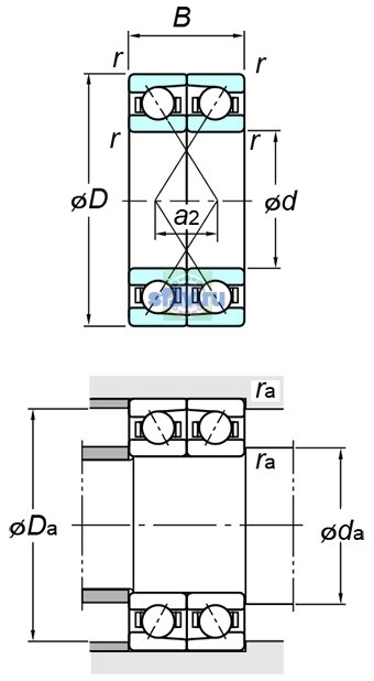 Фото подшипника 7007BDF FY