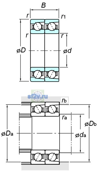 Фото подшипника 7007BDT FY