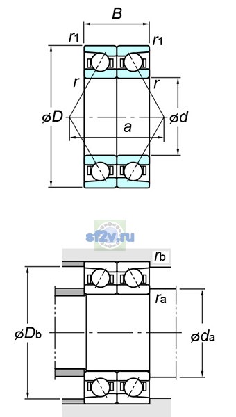 Фото подшипника 7007CDB FY