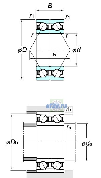Фото подшипника 7010CDB FY