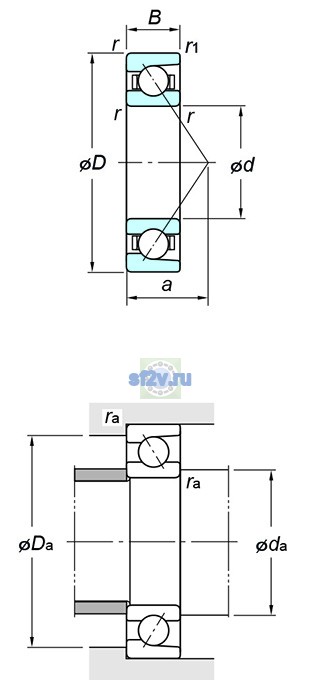 Фото подшипника 7011B FY