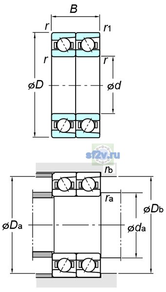 Фото подшипника 7011BDT FY