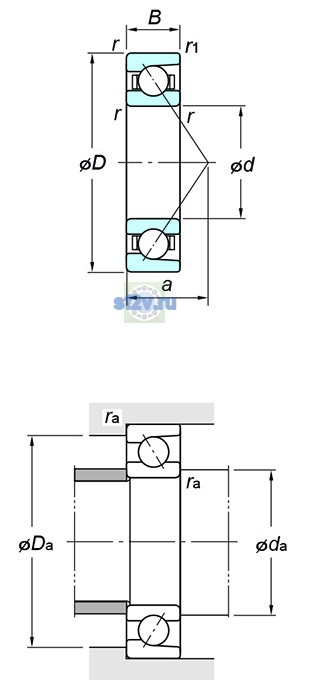 Фото подшипника 7012B FY