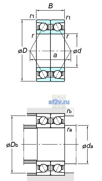 Фото подшипника 7013BDB FY