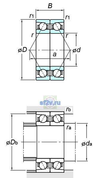 Фото подшипника 7013CDB FY