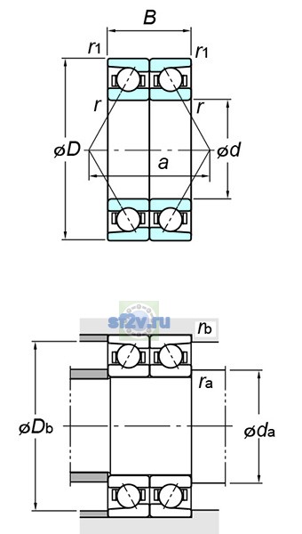 Фото подшипника 7013DB FY