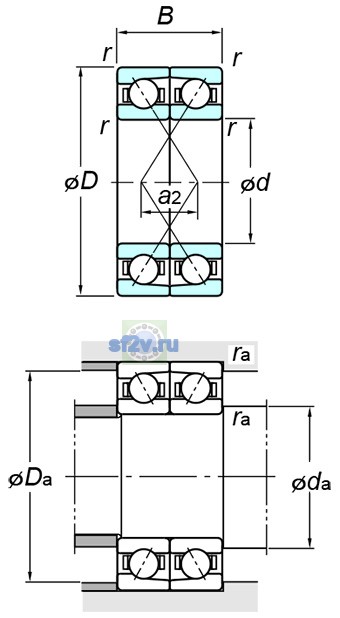 Фото подшипника 7015BDF FY