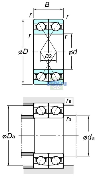 Фото подшипника 7015CDF FY