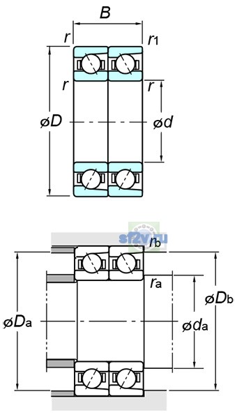Фото подшипника 7016BDT FY