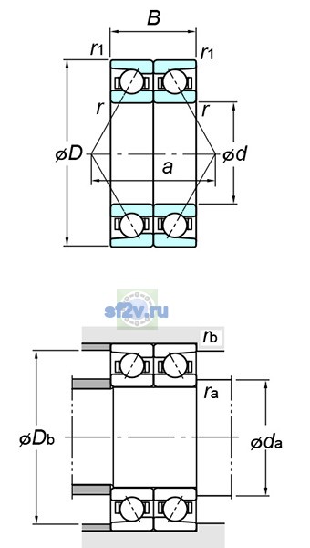 Фото подшипника 7016CDB FY