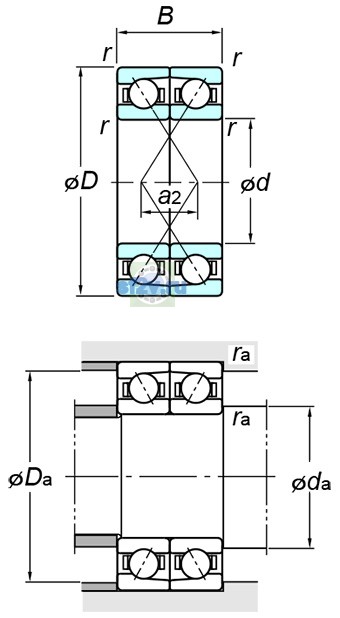 Фото подшипника 7017BDF FY