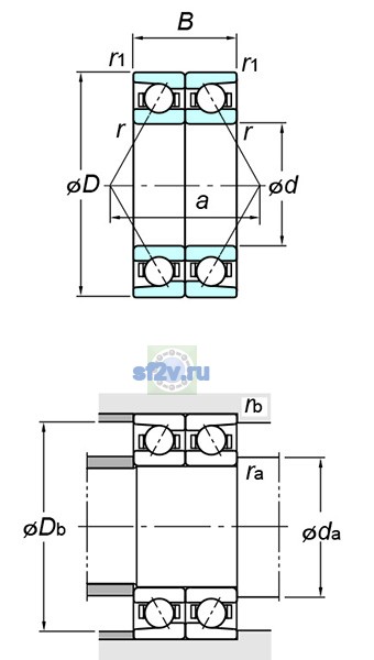 Фото подшипника 7018BDB FY
