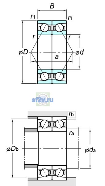 Фото подшипника 7018DB FY