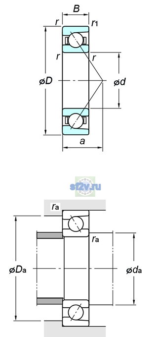 Фото подшипника 7019B FY