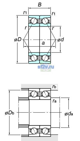 Фото подшипника 7019CDB FY