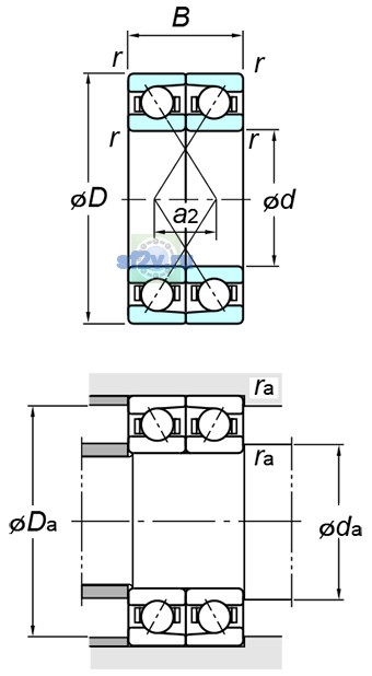 Фото подшипника 7020BDF FY