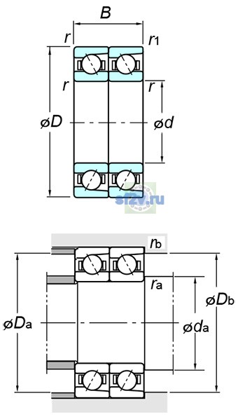 Фото подшипника 7020BDT FY