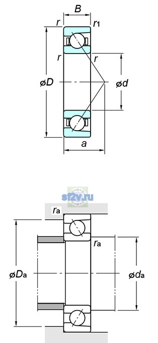 Фото подшипника 7020C FY
