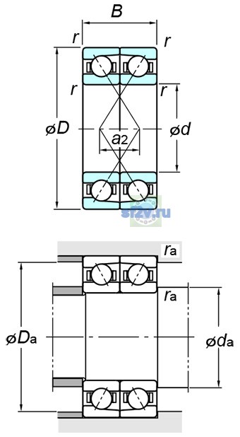 Фото подшипника 7024DF FY