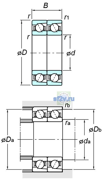 Фото подшипника 7028BDT FY